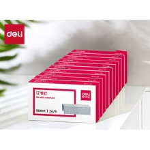 得力0012訂書(shū)針10盒裝