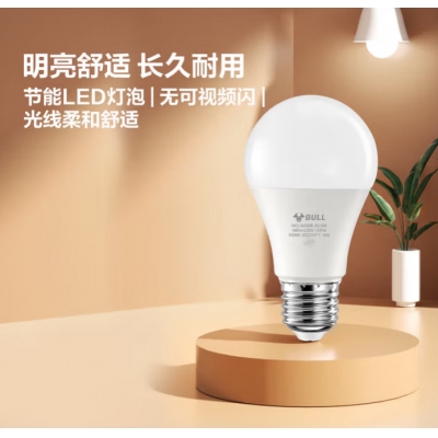 公牛LED燈泡 12W E27白光6500K